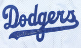 Carl Erskine 2xSigned Brooklyn Dodgers Jersey (Beckett) 1955 World Champ Pitcher