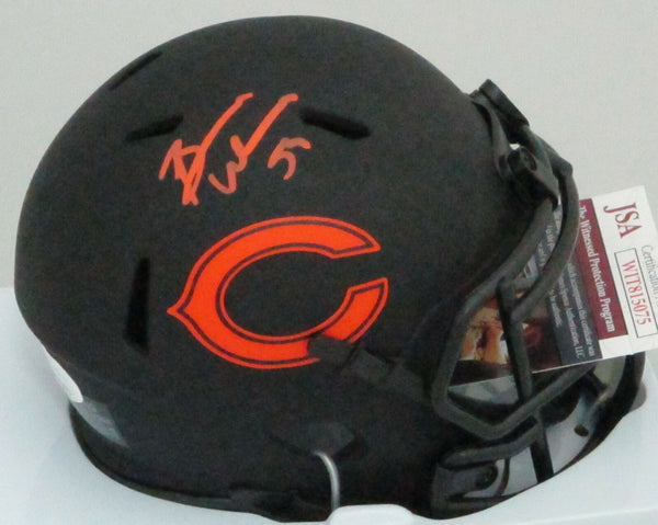 Bears Hall of Famer BRIAN URLACHER Signed Riddell ECLIPSE Mini Helmet AUTO - JSA