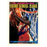 Dominique Wilkins Autographed 1994 Topps FSL #392 Trading Card Beckett 54149