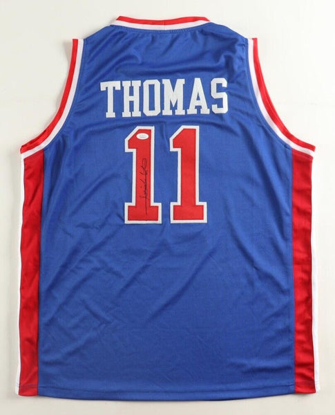 Isiah Thomas Signed Detroit Pistons Bad Boys Jersey (Beckett) 12xNBA All-Star