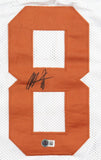 Xavier Worthy Signed Texas Longhorns Jersey (Beckett) Kansas City Chiefs W.R.