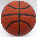 Patrick Ewing Autographed Composite Leather Knicks Basketball (Smudged) Beckett