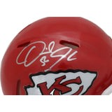 Derrick Johnson Signed Kansas City Chiefs Mini Helmet Beckett 44944
