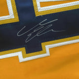 Autographed/Signed MATTIAS EKHOLM Nashville Yellow Hockey Jersey PSA/DNA COA