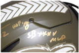 Ray Lewis Autographed Baltimore Ravens Pro Salute Flex Helmet Beckett 40601