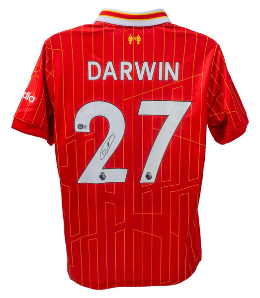 Darwin Nunez Signed Liverpool F.C Nike Authentic Soccer Jersey /Beckett/ Striker