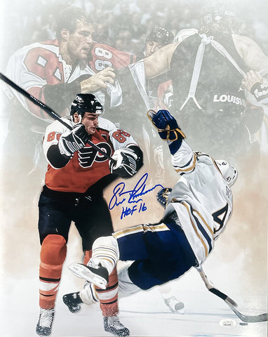 Eric Lindros Signed Philadelphia Flyers 16x20 Photo HOF 16 JSA ITP
