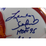 Lee Roy Selmon +4 Tampa Bay Buccaneers Signed 75-96 Mini Helmet Beckett 57282