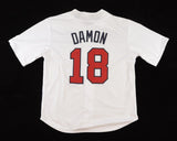 Johnny Damon Signed Team USA World Baseball Classic Jersey (Steiner) Yanks Bosox