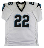 Christian McCaffrey Authentic Signed White Pro Style Jersey BAS #P06330