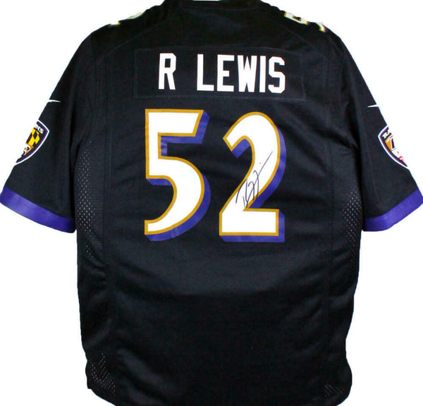 Ray Lewis Autographed Black NFL ProLine Retired Player Jersey - Beckett W Holo