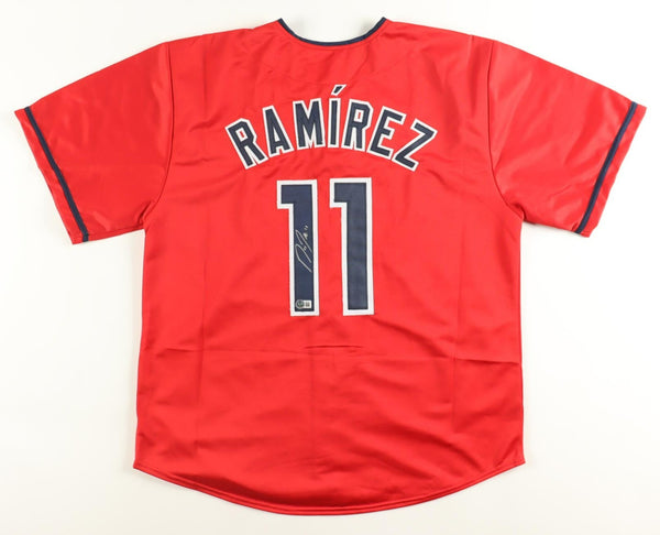Jose Ramirez Signed Cleveland Guardians Jersey (Beckett) 2xAll Star 3rd Baseman