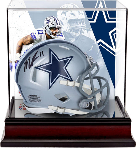 Micah Parsons Dallas Cowboys Signed Riddell Mini Helmet w/Mini Helmet Case
