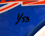 Broncos Autographed Ring of Fame Pro Helmet with 12 Signatures LSM COA