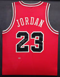 Bulls Michael Jordan Autographed Framed '84 Nike Jersey PSA Beckett UDA SHO18222