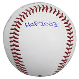 Orioles Eddie Murray "Career Stat" Signed Manfred Oml Baseball W/ Case BAS Wit