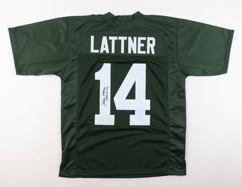 Johnny Lattner Signed Notre Dame Fighting Irish Jersey "Heisman 53" (JSA COA) FB