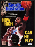 Michael Jordan Autographed Sports Illustrated Magazine 1989 Bulls PSA/DNA P04321