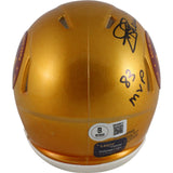 Joe Theismann Signed Washington Football Team Flash Mini Insc. Beckett 49754