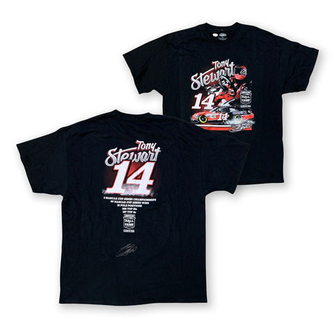 Tony Stewart Autographed NASCAR Hall of Fame Signed Racing T-Shirt JSA COA