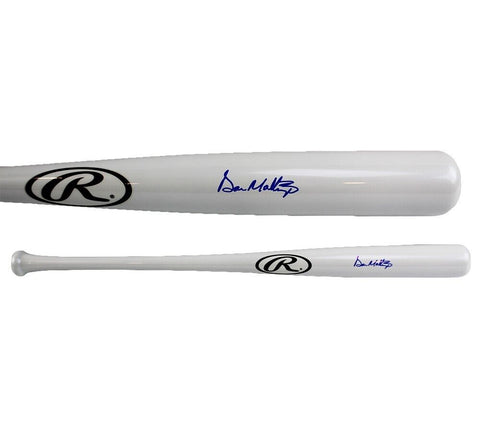 Don Mattingly Signed New York Yankees Rawlings White Chrome MLB Bat