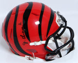 Ja'Marr Chase Autographed Bengals Speed Mini Helmet -Beckett W Holo *Black