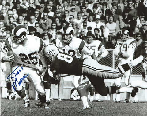 LA Rams Running back TOM MOORE Signed 8x10 Photo #3 AUTO