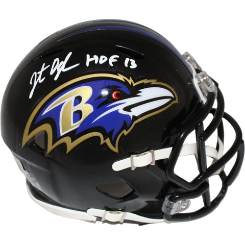 Jonathan Ogden Signed Baltimore Ravens Spd Mini Helmet Beckett 42281