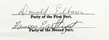 George Foreman & Aaron Eastling Signed 8.5x14 1970 2 Page Fight Contract BAS