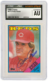 Pete Rose Signed Reds 1988 Topps Manager Card #475 - (CGC x JSA Encapsulated)
