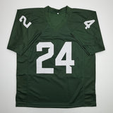 Autographed/Signed Le'Veon LeVeon Bell Michigan State Green Jersey Beckett COA