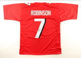 Bijan Robinson Signed Atlanta Falcons Red Custom Jersey - Beckett
