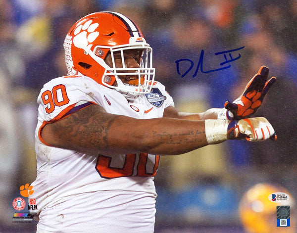 Clemson Dexter Lawrence Authentic Signed 11x14 Horizontal Photo Autographed BAS