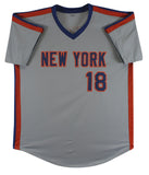 Daryl Strawberry Authentic Signed Grey Pro Style Jersey Autographed BAS Witness