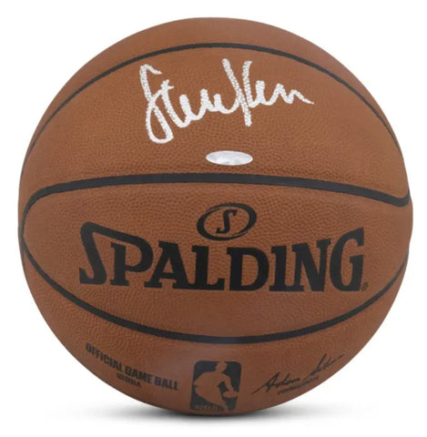 Steve Kerr Autographed Chicago Bulls Official Game Spalding Basketball UDA