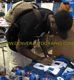 Hakeem Nicks Autographed Pro Style Blue XL Jersey The Dream DEN 12580