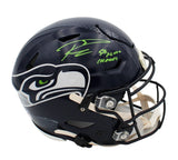 Russell Wilson Signed Seattle Seahawks Speed Flex Authentic Helmet with "SB Insc