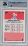 Sidney Moncrief Signed 1986-87 Fleer #75 Rookie Card Beckett 10 Slab 42902