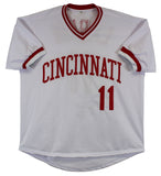 Barry Larkin "HOF '12" Authentic Signed White Pro Style Jersey BAS Witnessed