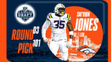 Sai'vion Jones Signed Denver Broncos Jersey (Beckett) Ex LSU Tigers Defens, End