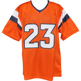 Jahdae Barron Autographed Pro Style Size XL Orange Jersey Beckett Witness 54010