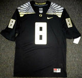 OREGON DUCKS MARCUS MARIOTA AUTOGRAPHED BLACK NIKE JERSEY SIZE M MM HOLO 89864
