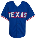 Rafael Palmeiro (RANGERS) Signed Blue Custom Baseball Jersey - (SCHWARTZ COA)