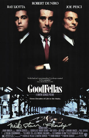 Mike Starr Signed Goodfellas 11x17 Movie Poster w/Frenchy - (SCHWARTZ COA)