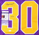 Rogie Vachon Signed Los Angeles Kings Jersey (JSA COA) 3xStanley Cup Champion