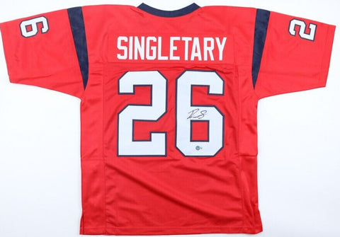 Devin Singletary Signed Houston Texans Jersey (Beckett) Ex-Florida Atlantic R.B.