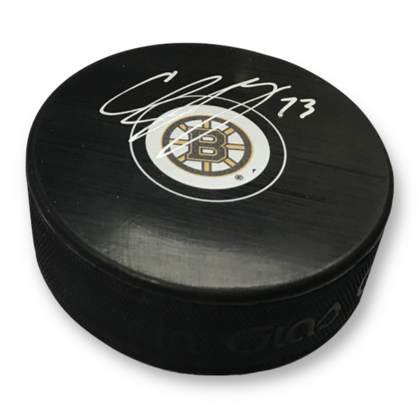 Charlie McAvoy Signed Autographed Bruins Hockey Puck NEP