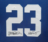 SUEDE FRAMED CHICAGO CUBS RYNE SANDBERG AUTOGRAPHED INSCRIBED JERSEY JSA COA