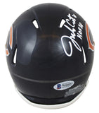 Bears Jim Covert "HOF 20" Authentic Signed Speed Mini Helmet BAS Witnessed