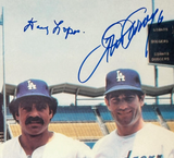 Dodgers Autographed Cey, Russell, Lopes, and Garvey 16x20 Framed Photo Tri-Star